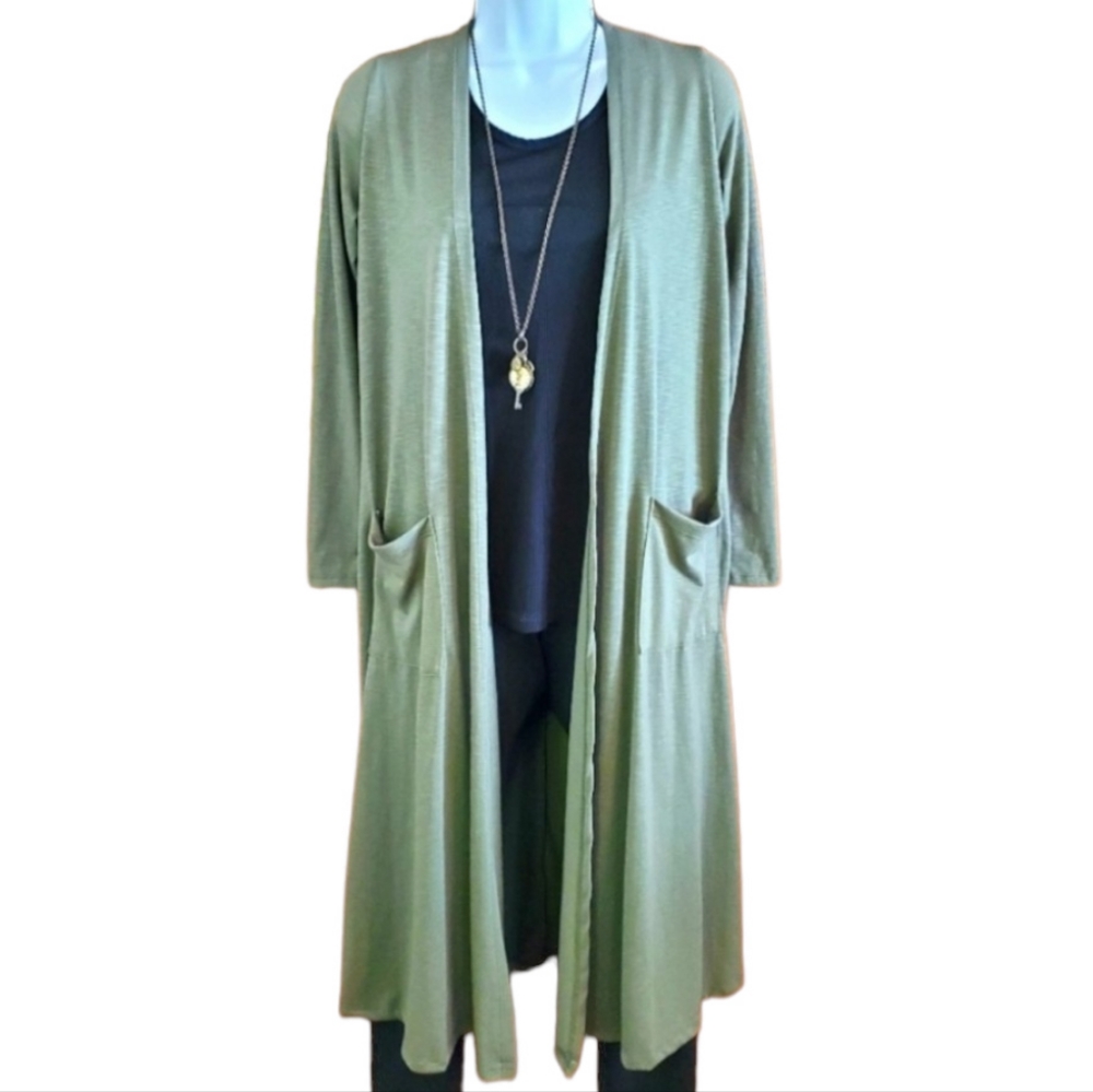 NWT LuLaRoe Sarah Long Open Front Duster Cardigan